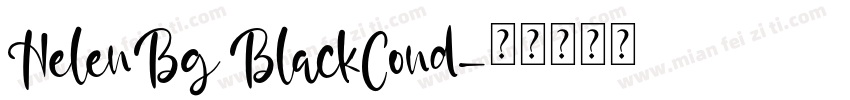 HelenBg BlackCond字体转换